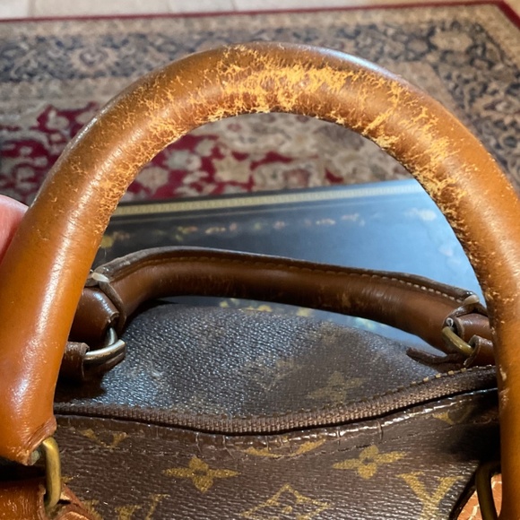 Vintage Louis Vuitton Speedy Bag Monogram Authentic Lock No Keys Pre-owned 70s - Picture 3 of 8